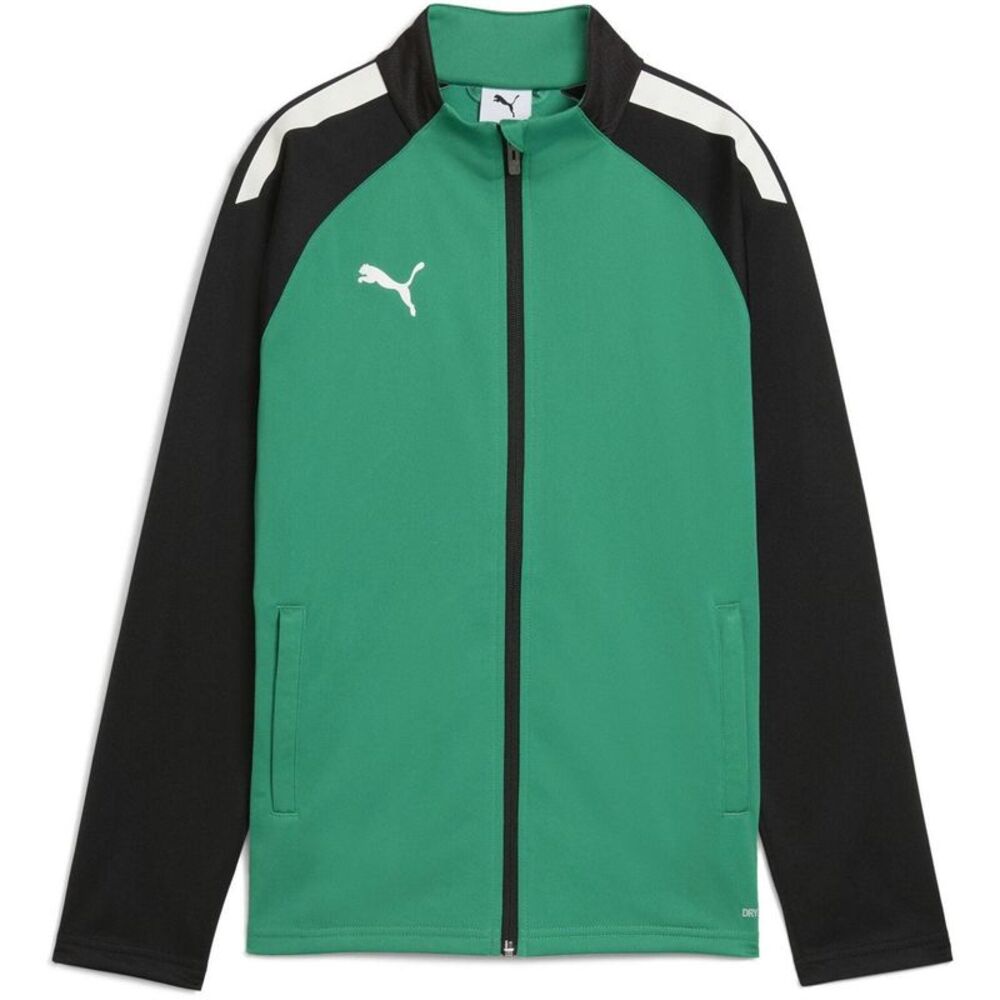 Puma Childrens/Kids Team Liga Training Tracksuit Top / Green
